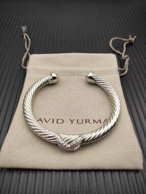 David Yurman Silver Twisted Bracelet 7mm